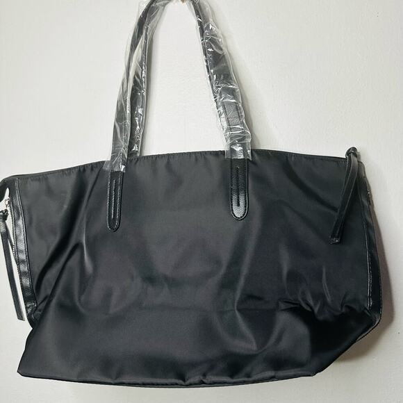 NWT BOTKIER New York Bond Black Nylon Oversized Compartment Tote Handbag - Picture 4 of 9